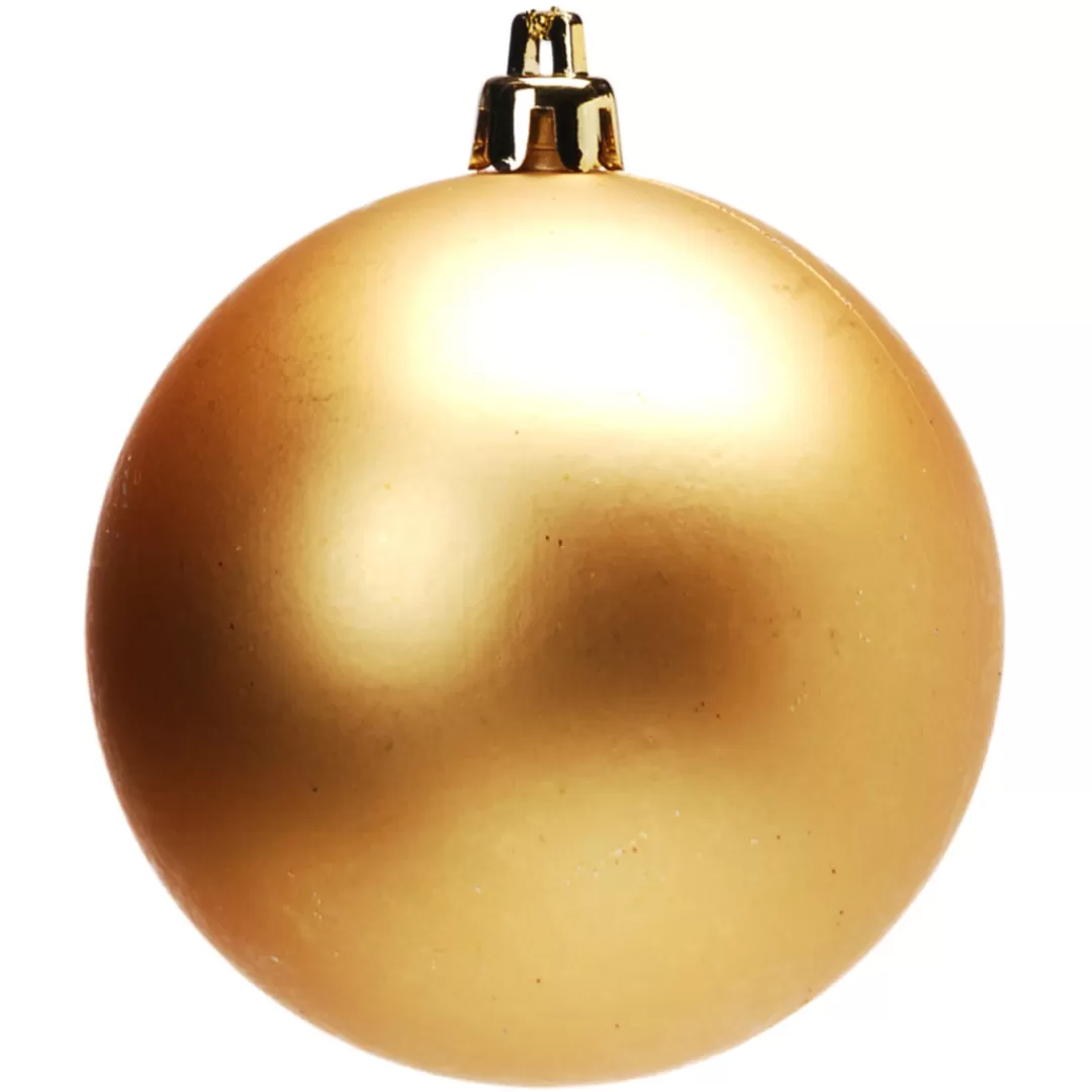 The Christmas Shop Gold Theme | Shatterproof*10cm Matt Gold Bauble