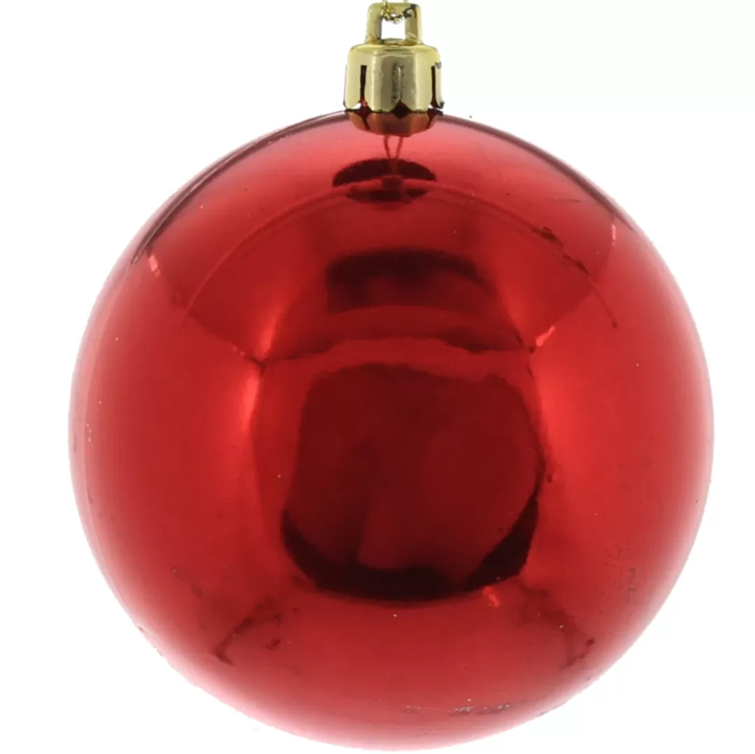 The Christmas Shop Red Theme | Shatterproof*10cm Shiny Red Bauble