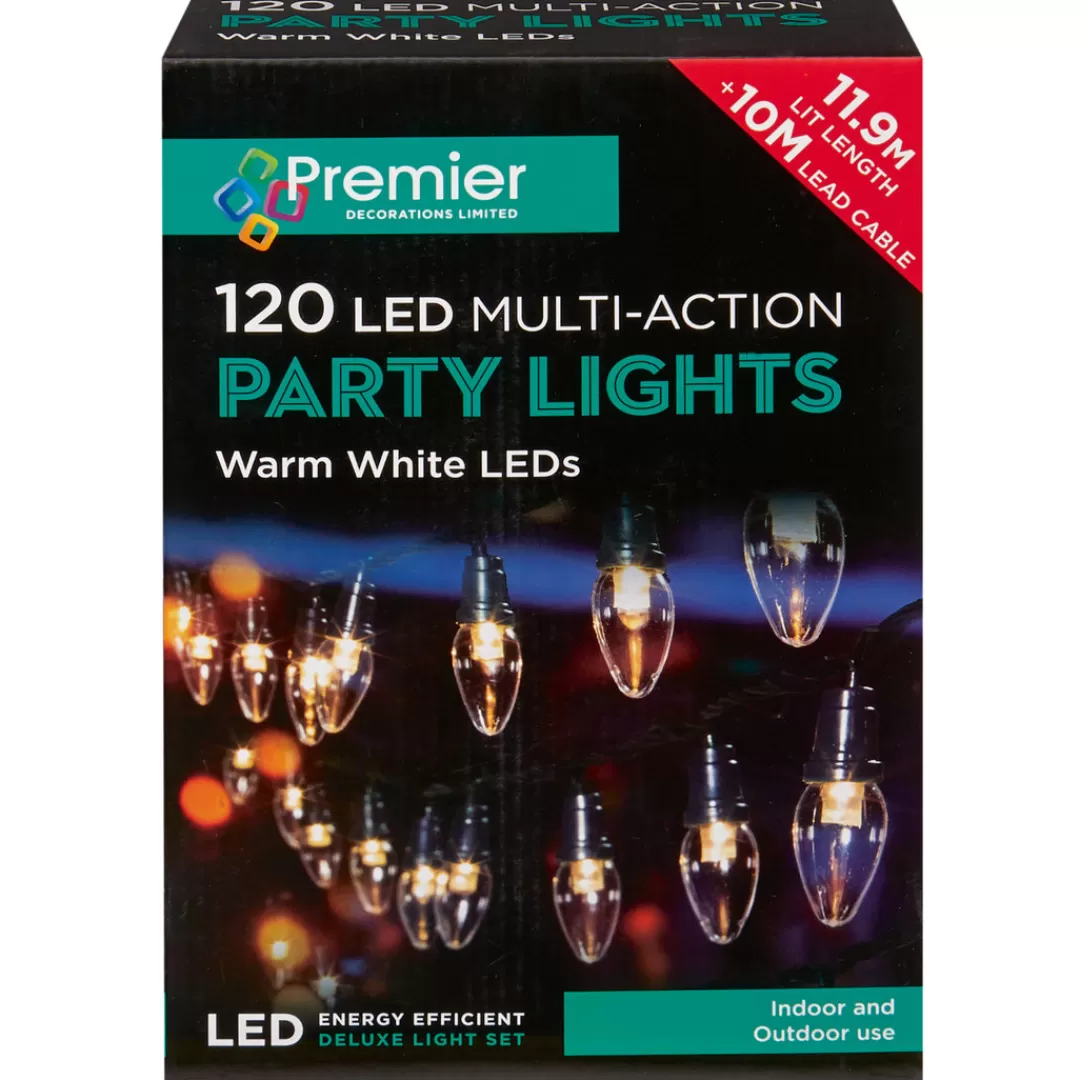 The Christmas Shop Electric Operated Lights*120 Warm White LED Party Lights