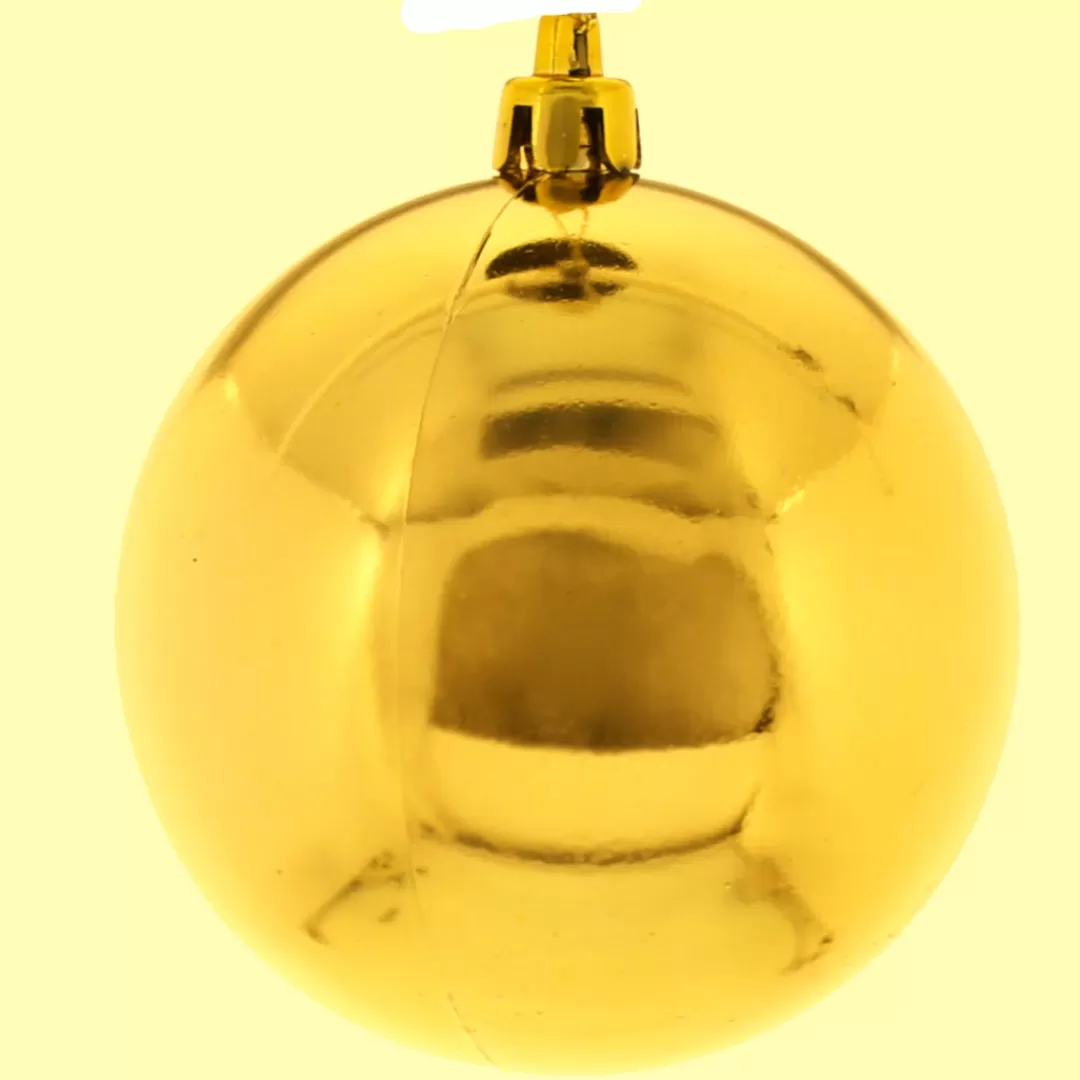 The Christmas Shop Gold Theme | Shatterproof*15cm Shiny Gold Bauble