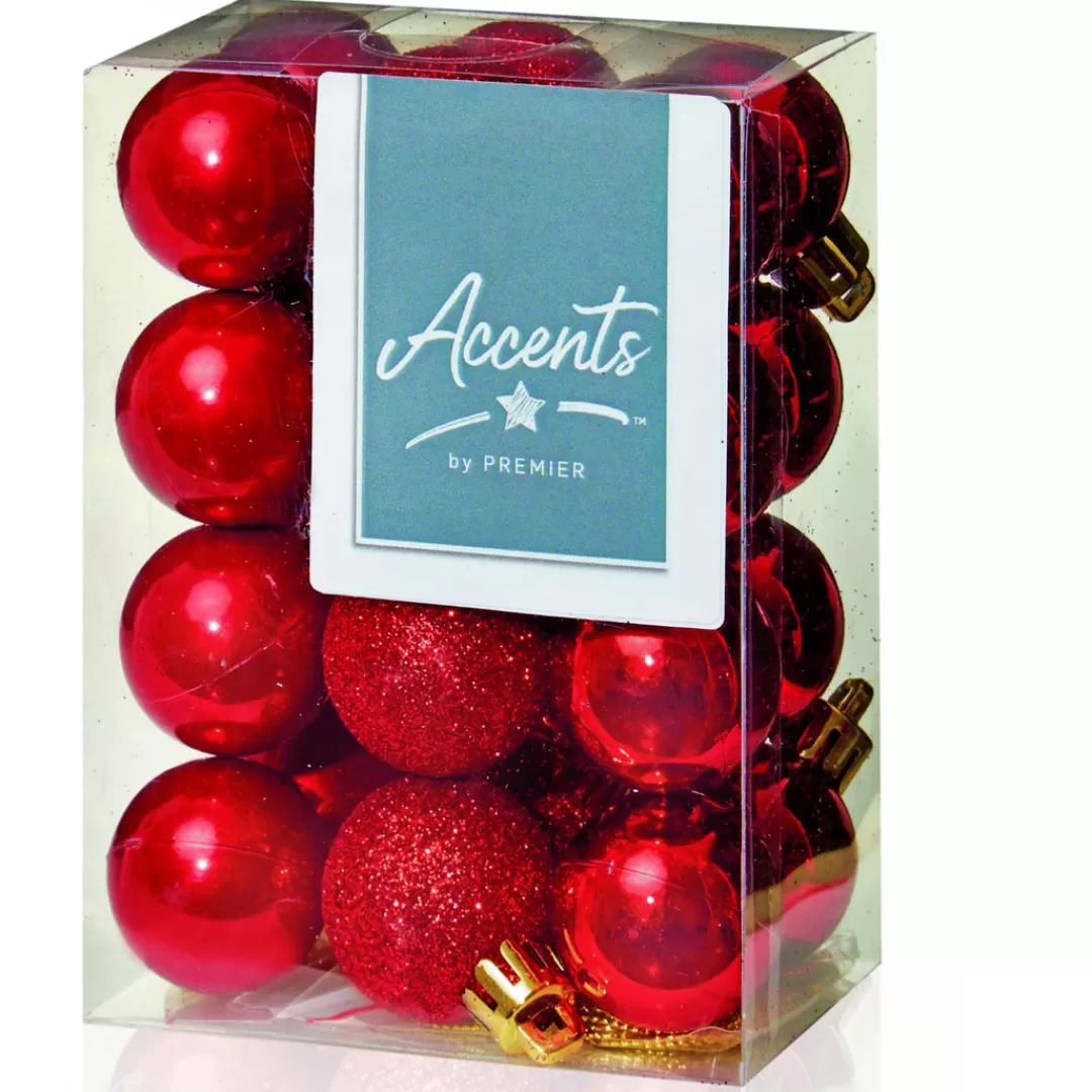 The Christmas Shop Red Theme | Shatterproof*30mm Red Baubles