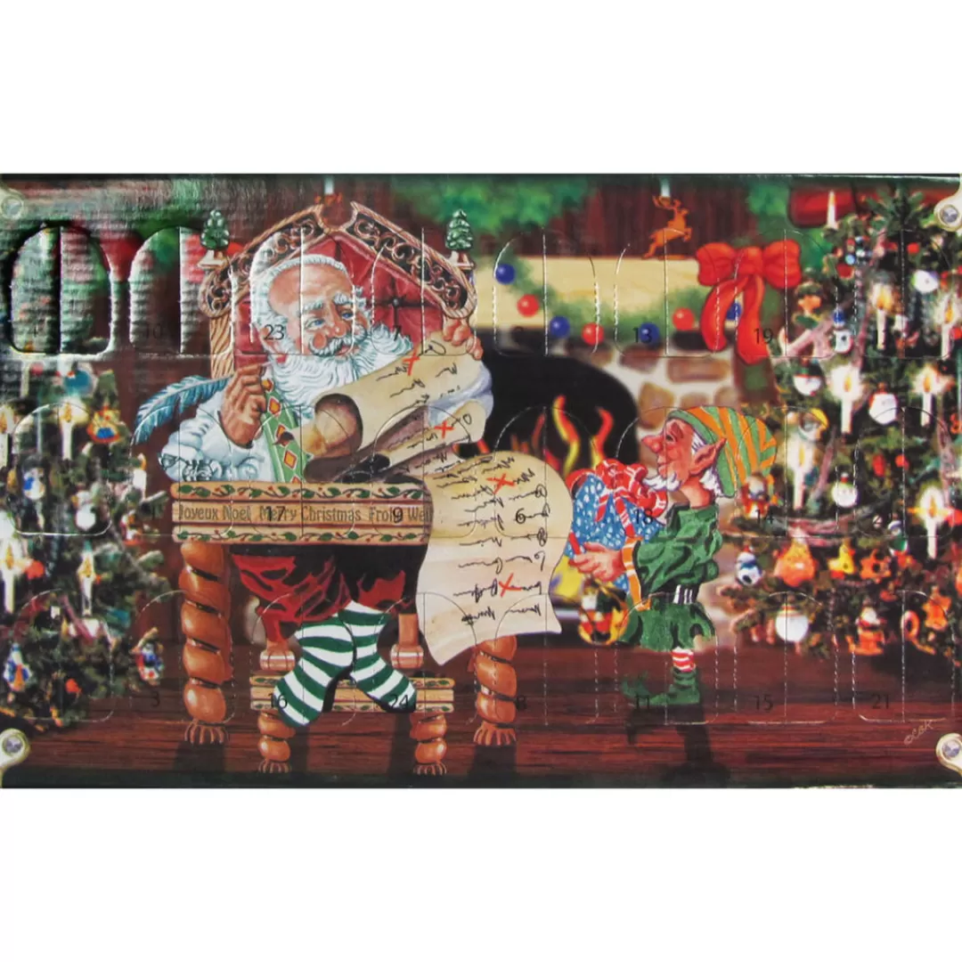 The Christmas Shop Advent Calendars - Card, Fabric And Wood | Glass*Advent Calendar