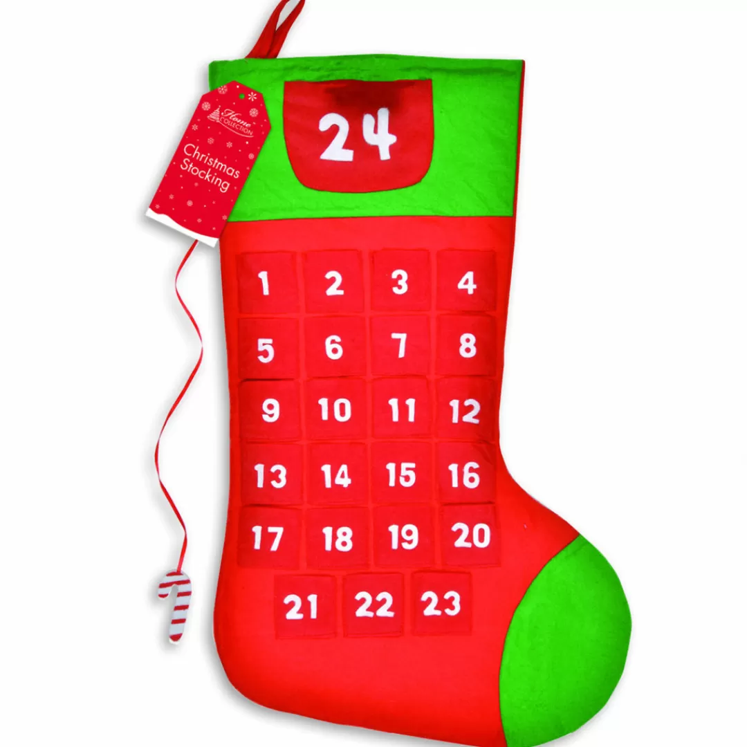 The Christmas Shop Stockings | Advent Calendars - Card, Fabric And Wood*Advent Stocking