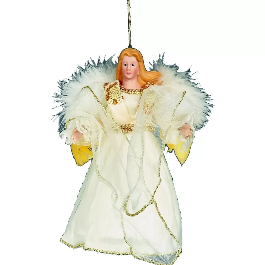 The Christmas Shop Treetop Angels | Gold Theme*Angel In Ivory Dress