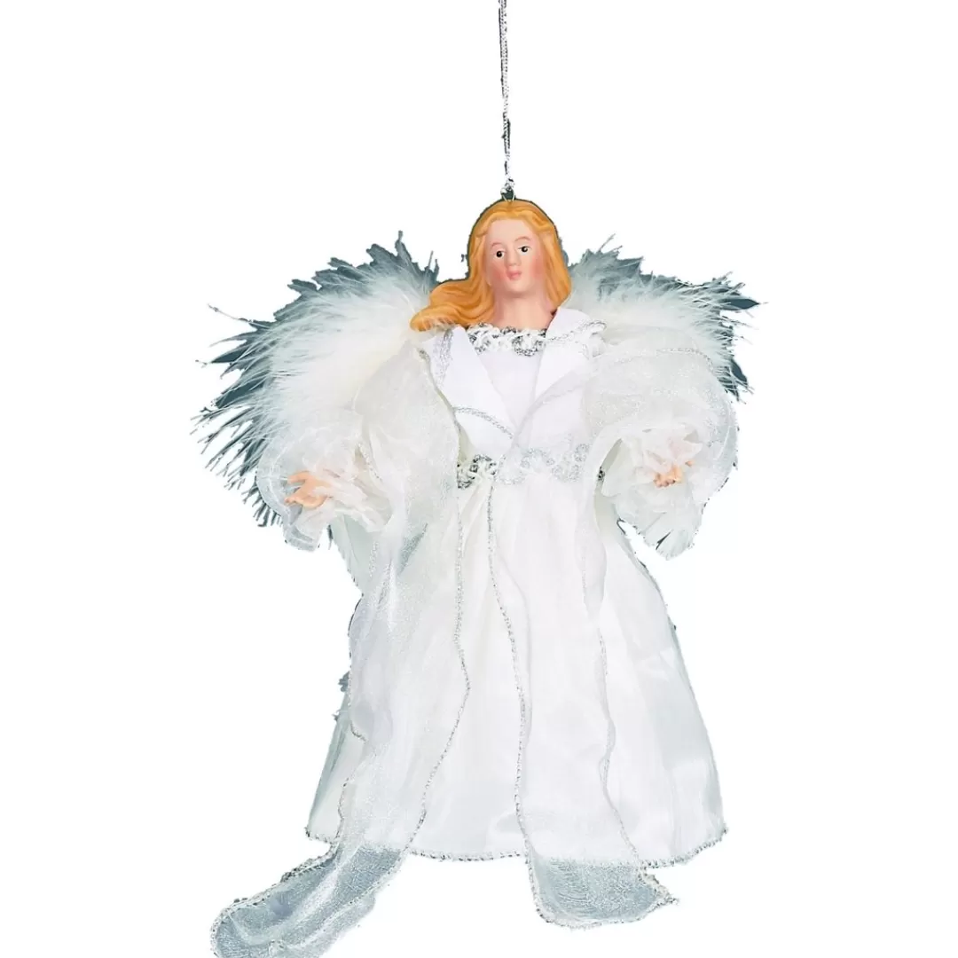 The Christmas Shop Treetop Angels | Silver & White Theme*Angel In White Dress