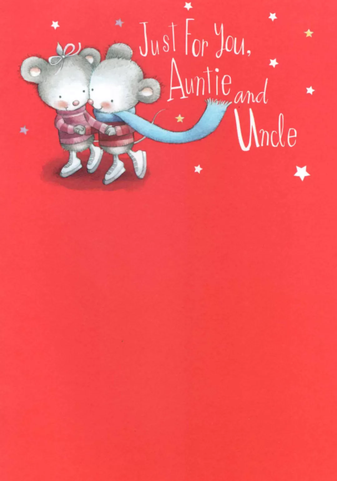 The Christmas Shop Cards For Relatives*Auntie & Uncle Christmas Card