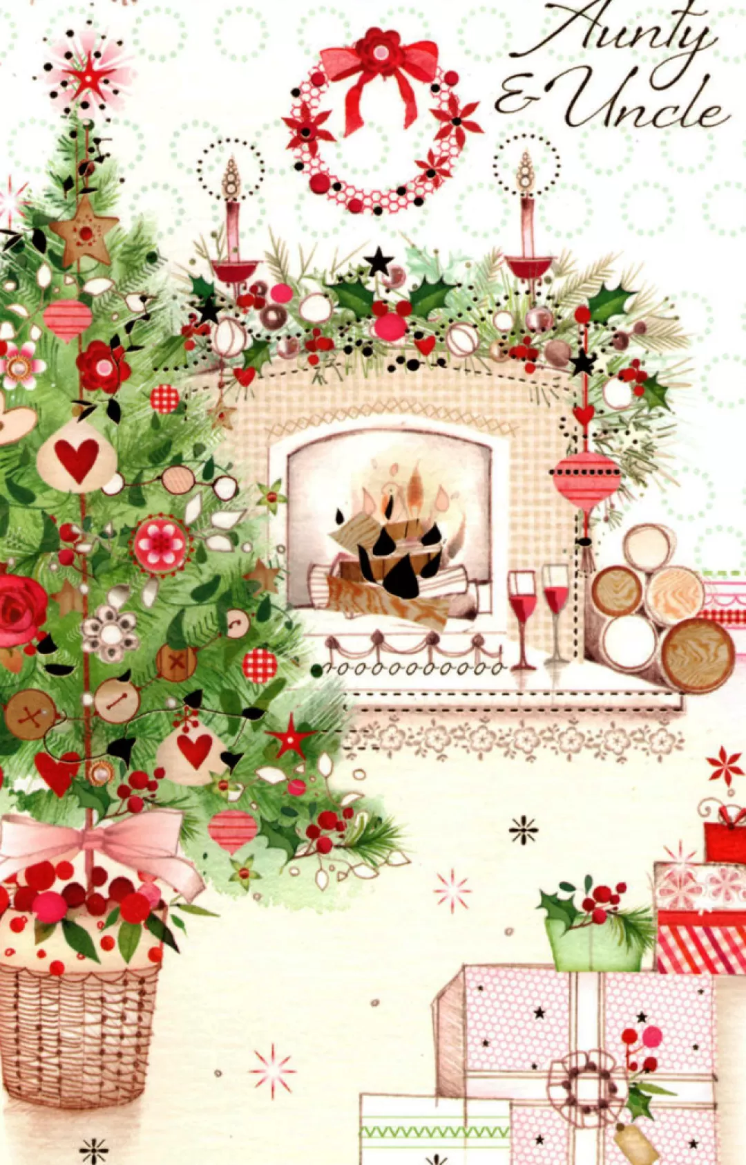 The Christmas Shop Cards For Relatives*Aunty & Uncle Card