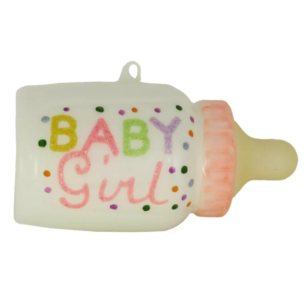 The Christmas Shop Baby'S First Christmas | Glass*Baby Bottle - Girl