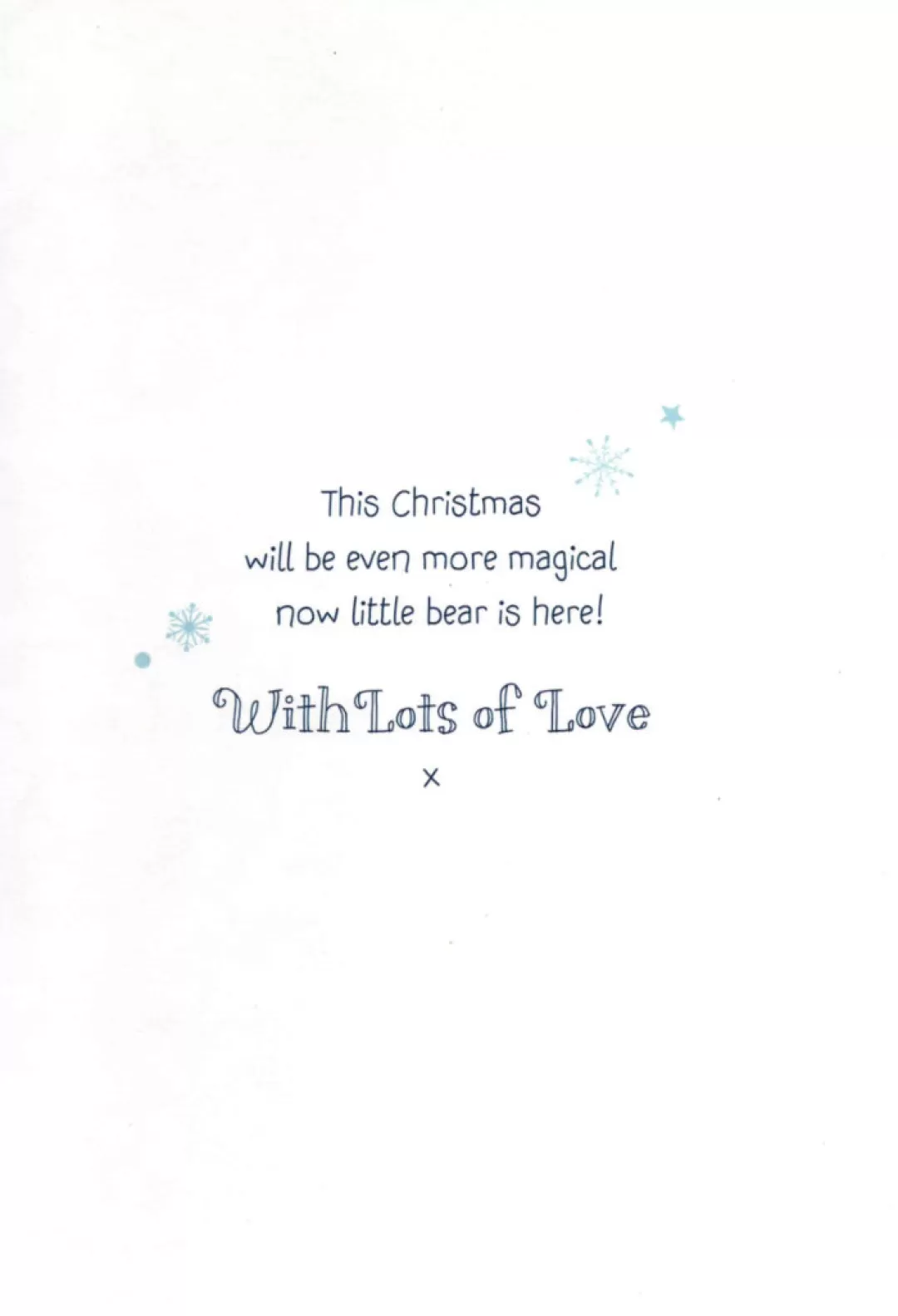 The Christmas Shop Single Cards*Baby Boy's 1st Christmas Card