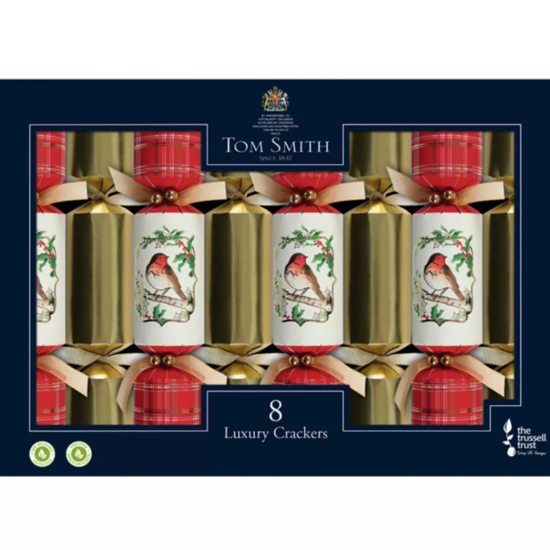 The Christmas Shop Crackers*Box Of 8 Luxury Christmas Crackers