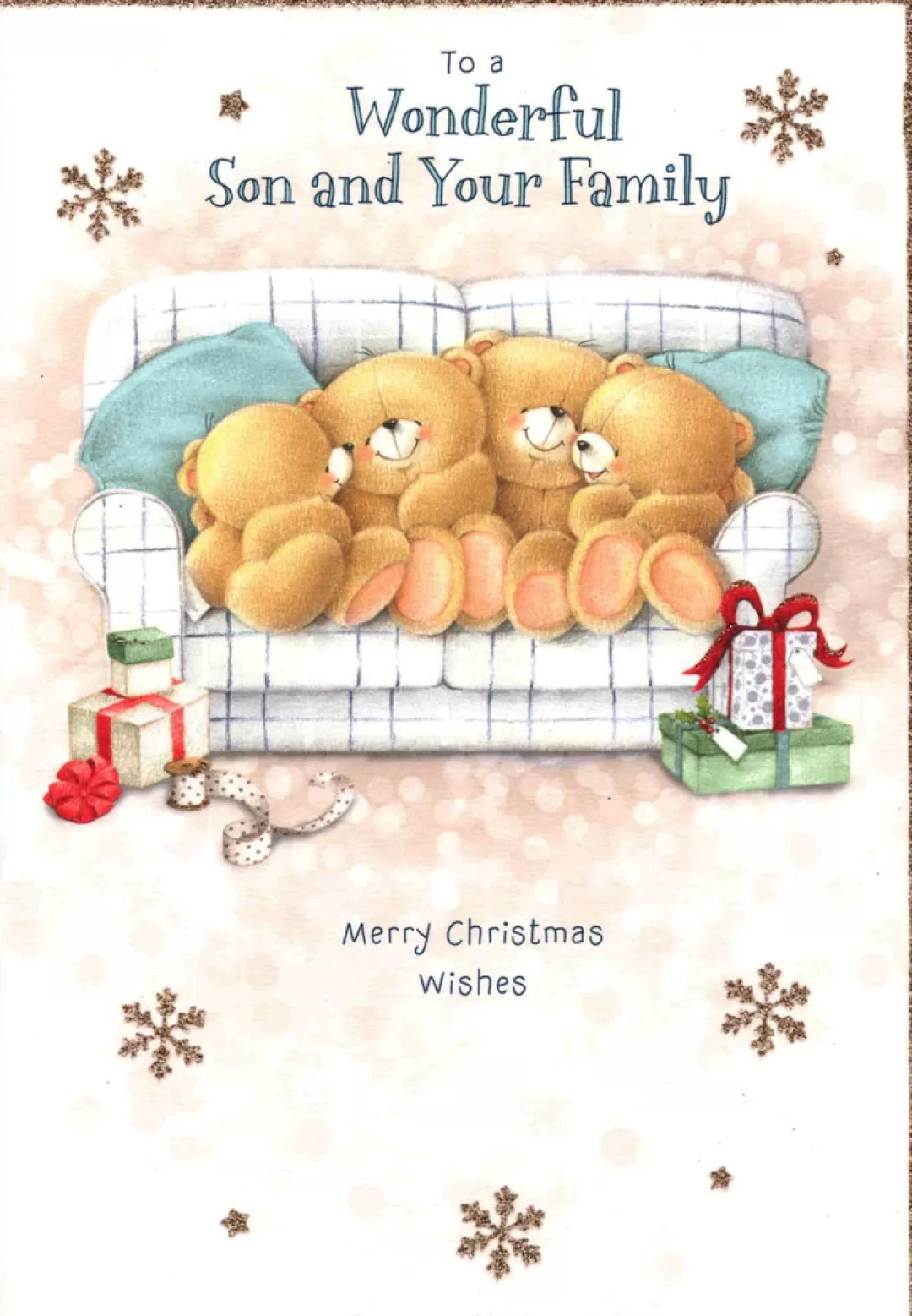 The Christmas Shop Cards For Relatives*Christmas Card Son And Family