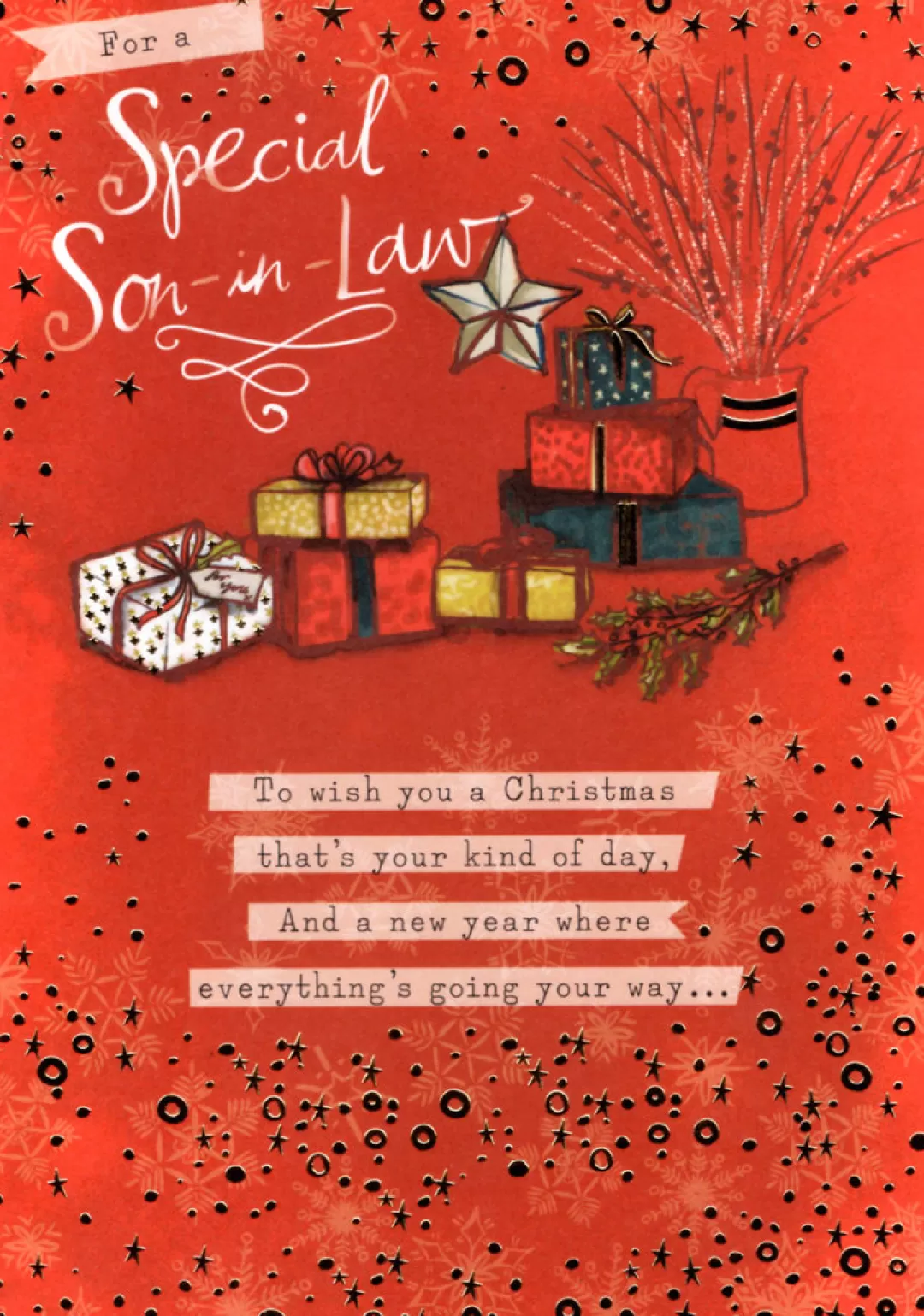 The Christmas Shop Cards For Relatives*Christmas Card Son-in-Law