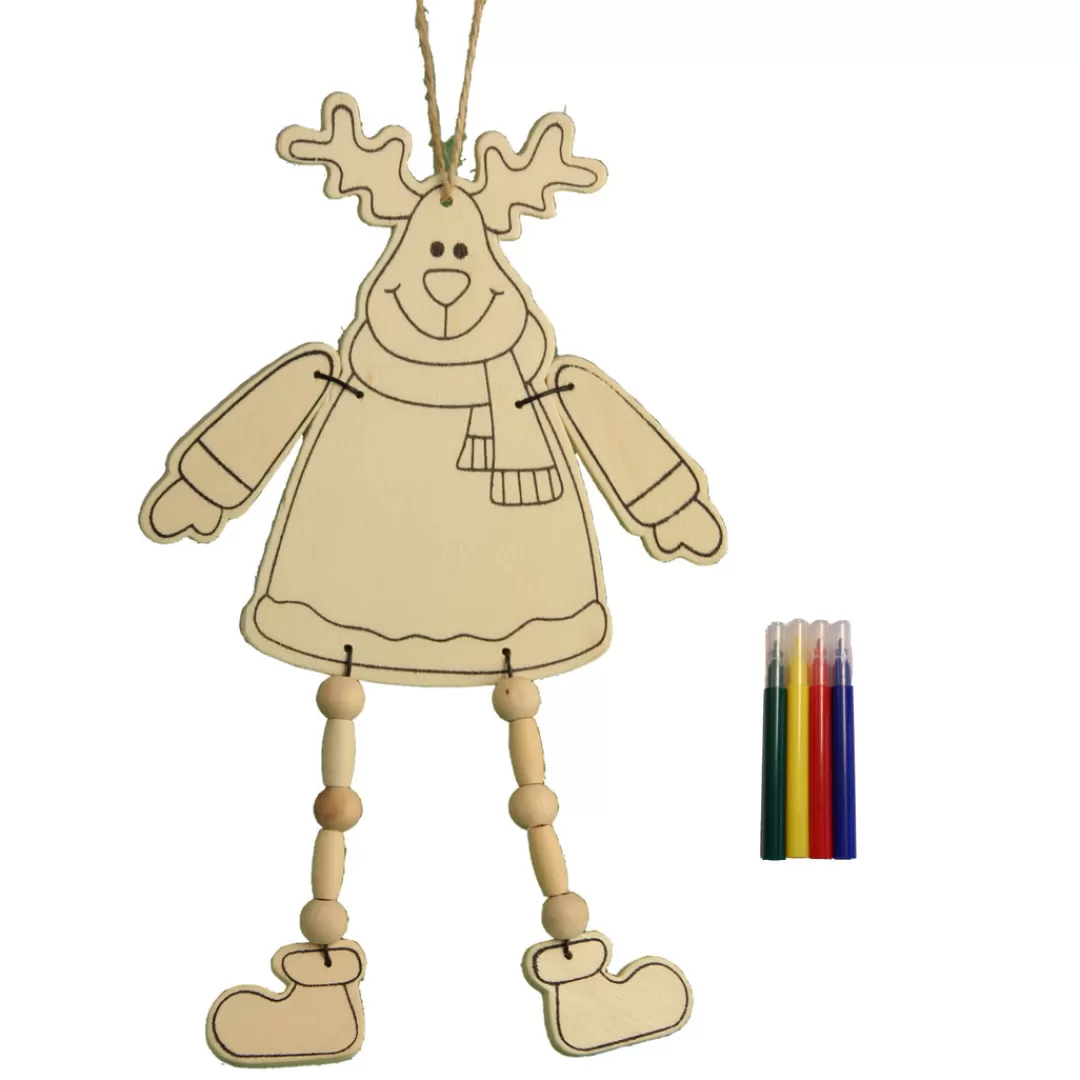 The Christmas Shop Gift Ideas | Novelties*Colour Your Own Decoration - Reindeer