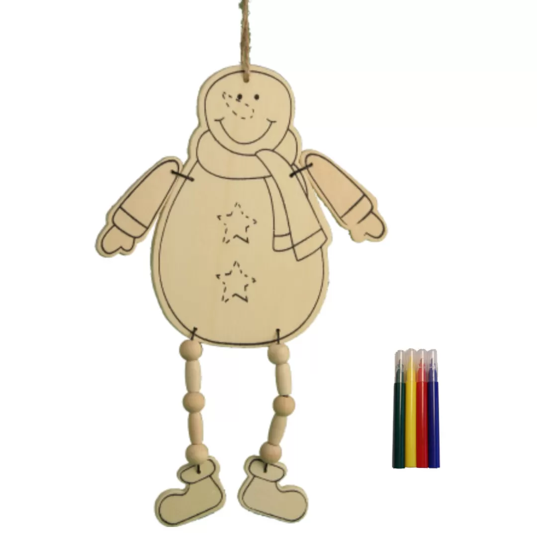 The Christmas Shop Gift Ideas | Novelties*Colour Your Own Decoration - Snowman