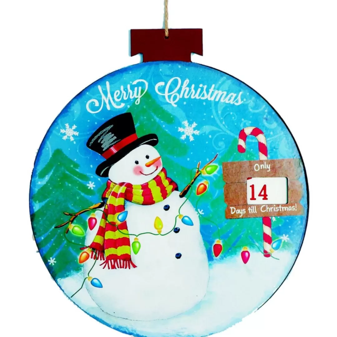 The Christmas Shop Wooden Ornaments | Advent Calendars - Card, Fabric And Wood*Countdown To Christmas (Snowman)