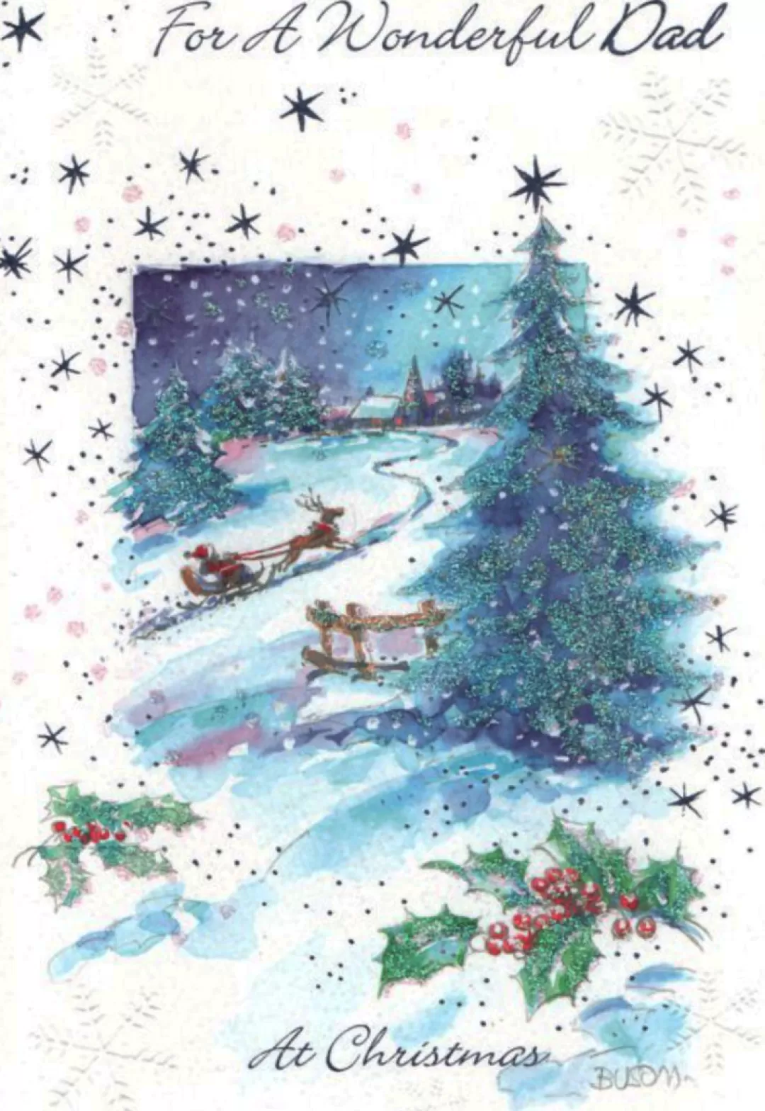 The Christmas Shop Cards For Relatives*Dad Christmas Card