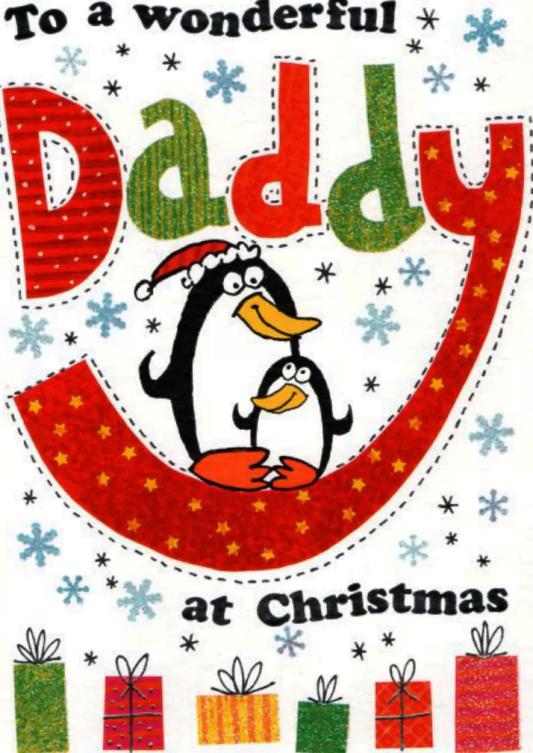 The Christmas Shop Cards For Relatives*Daddy Christmas Card