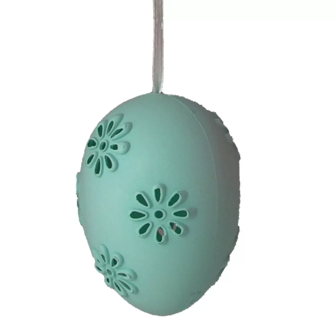 The Christmas Shop Easter Etc.*Daisy Cutout Egg - Aqua