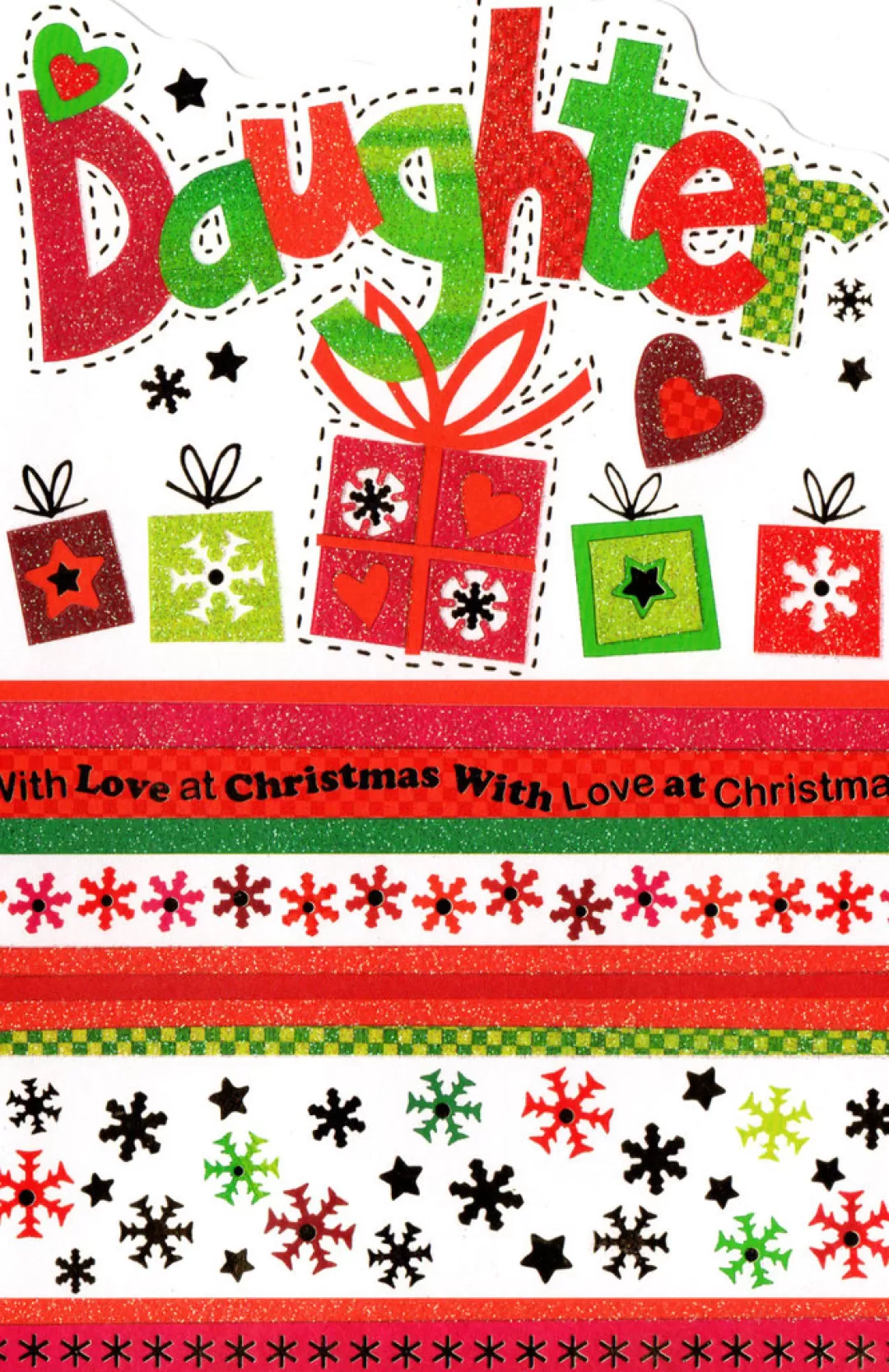 The Christmas Shop Cards For Relatives*Daughter Christmas Card