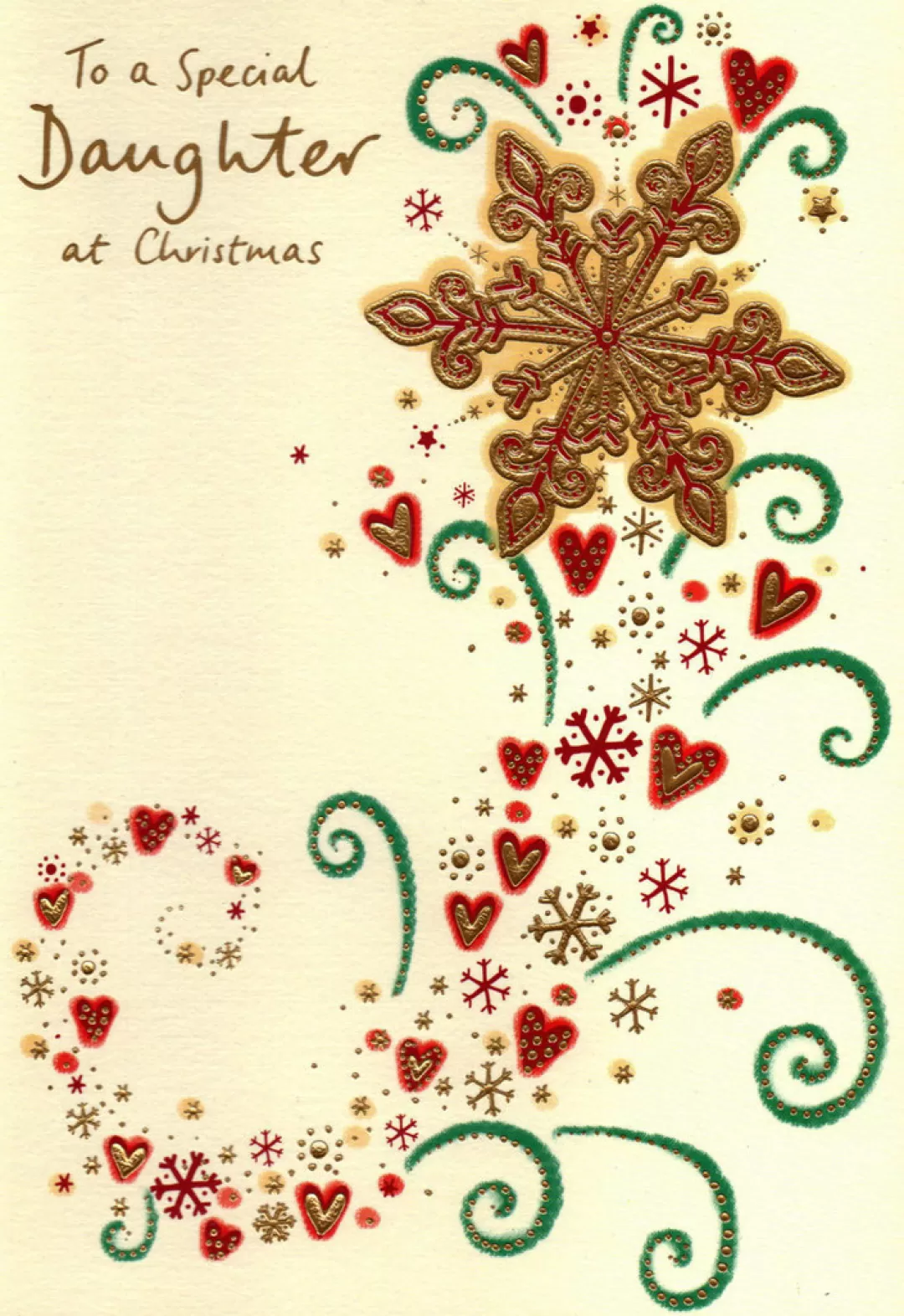 The Christmas Shop Cards For Relatives*Daughter Christmas Card