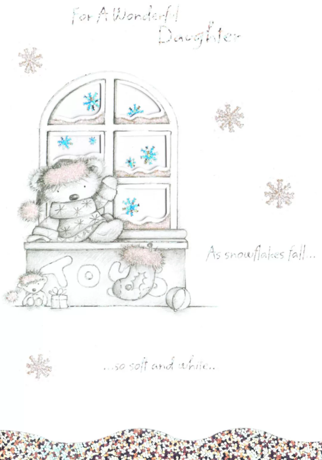 The Christmas Shop Cards For Relatives*Daughter Christmas Card