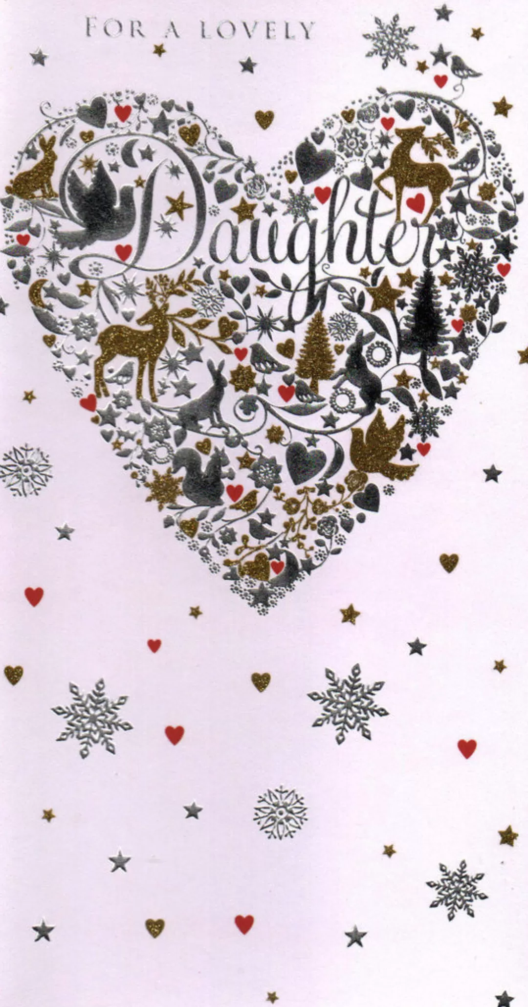 The Christmas Shop Cards For Relatives*Daughter Christmas Card