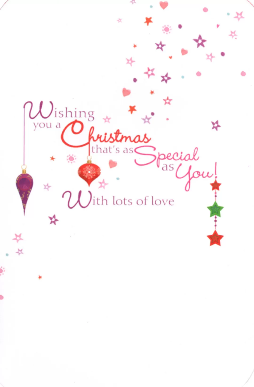 The Christmas Shop Cards For Relatives*Daughter Christmas Card