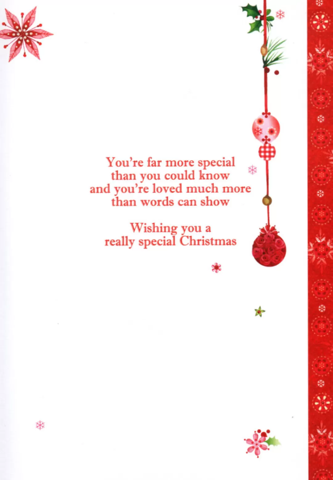 The Christmas Shop Cards For Relatives*Daughter Christmas Card