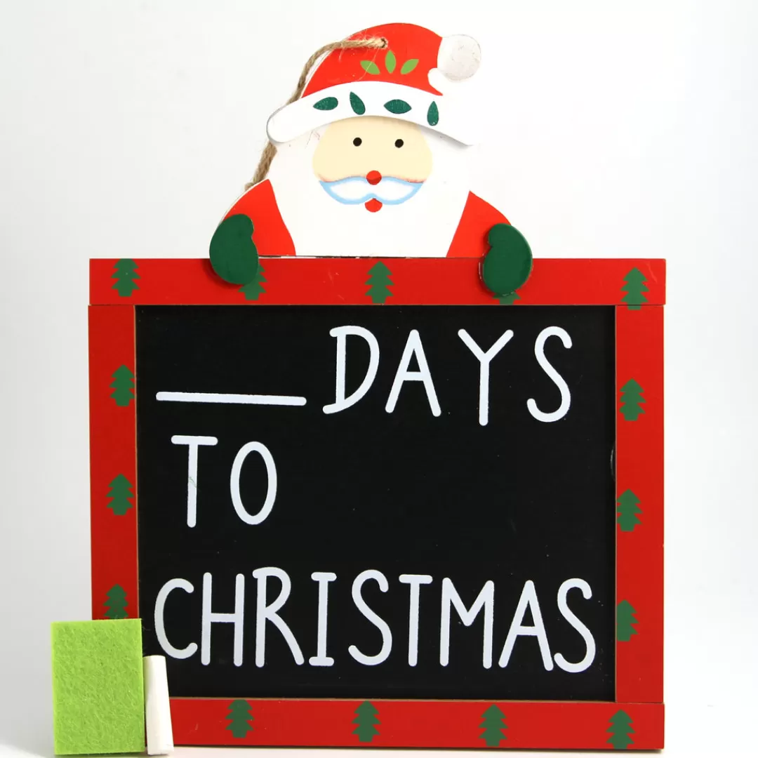 The Christmas Shop Wooden Ornaments | Advent Calendars - Card, Fabric And Wood*Days To Christmas - Santa