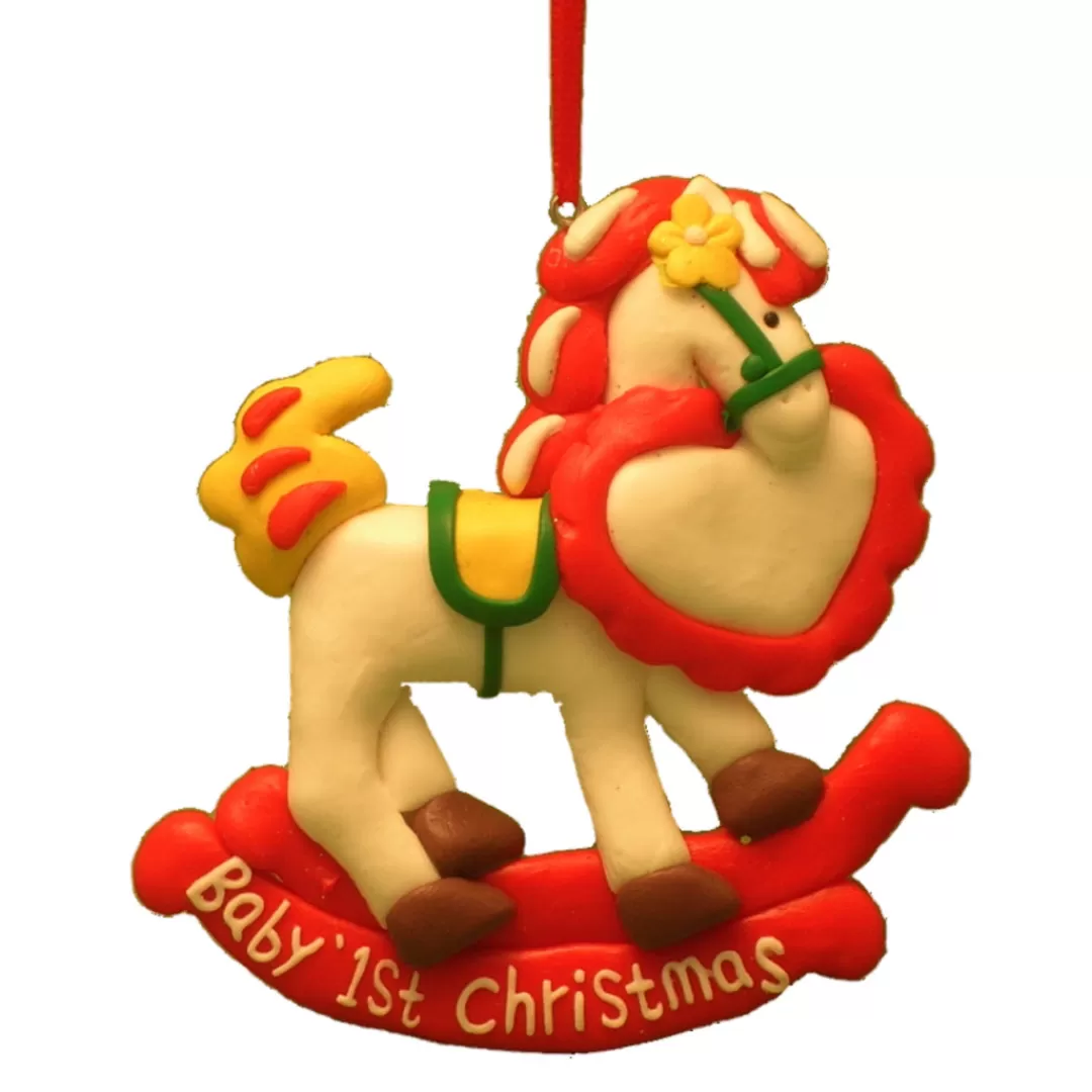 The Christmas Shop Baby'S First Christmas*Dough Rocking Horse