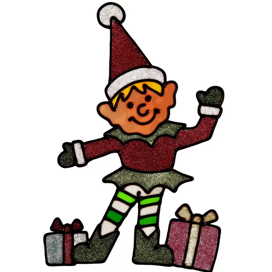 The Christmas Shop Window Clings*Elf Window Sticker