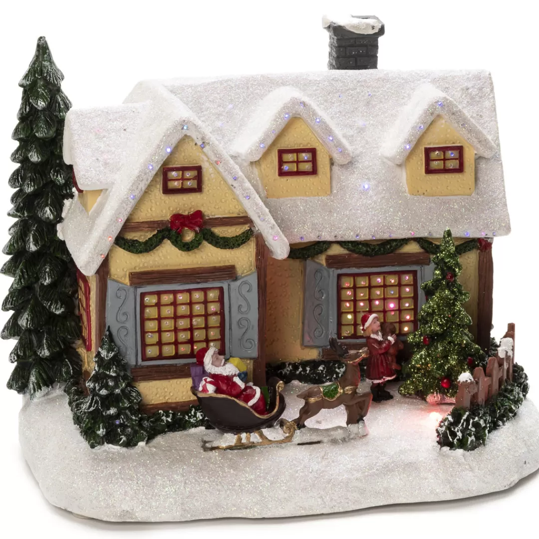 The Christmas Shop Electric Operated Lights | Lighted Houses*Fibre Optic House