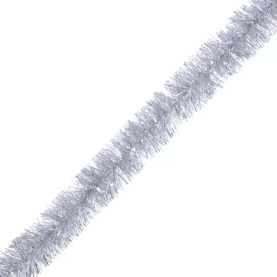 The Christmas Shop Tinsel | Silver & White Theme*Fine Cut Silver Tinsel