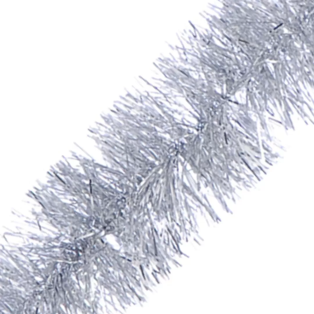 The Christmas Shop Tinsel | Silver & White Theme*Fine Cut Silver Tinsel