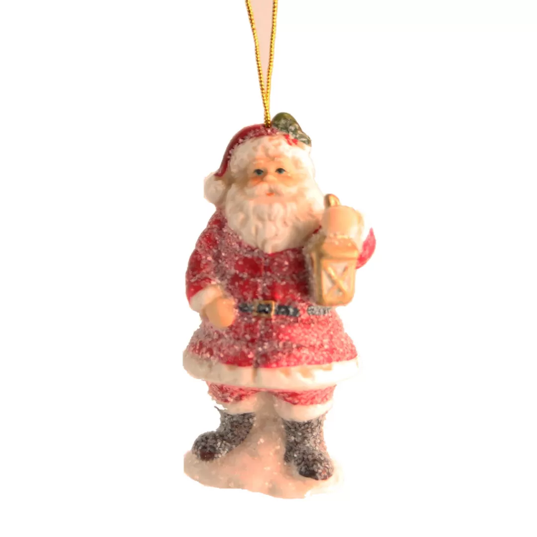 The Christmas Shop Characters*Frosted Santa With Lantern