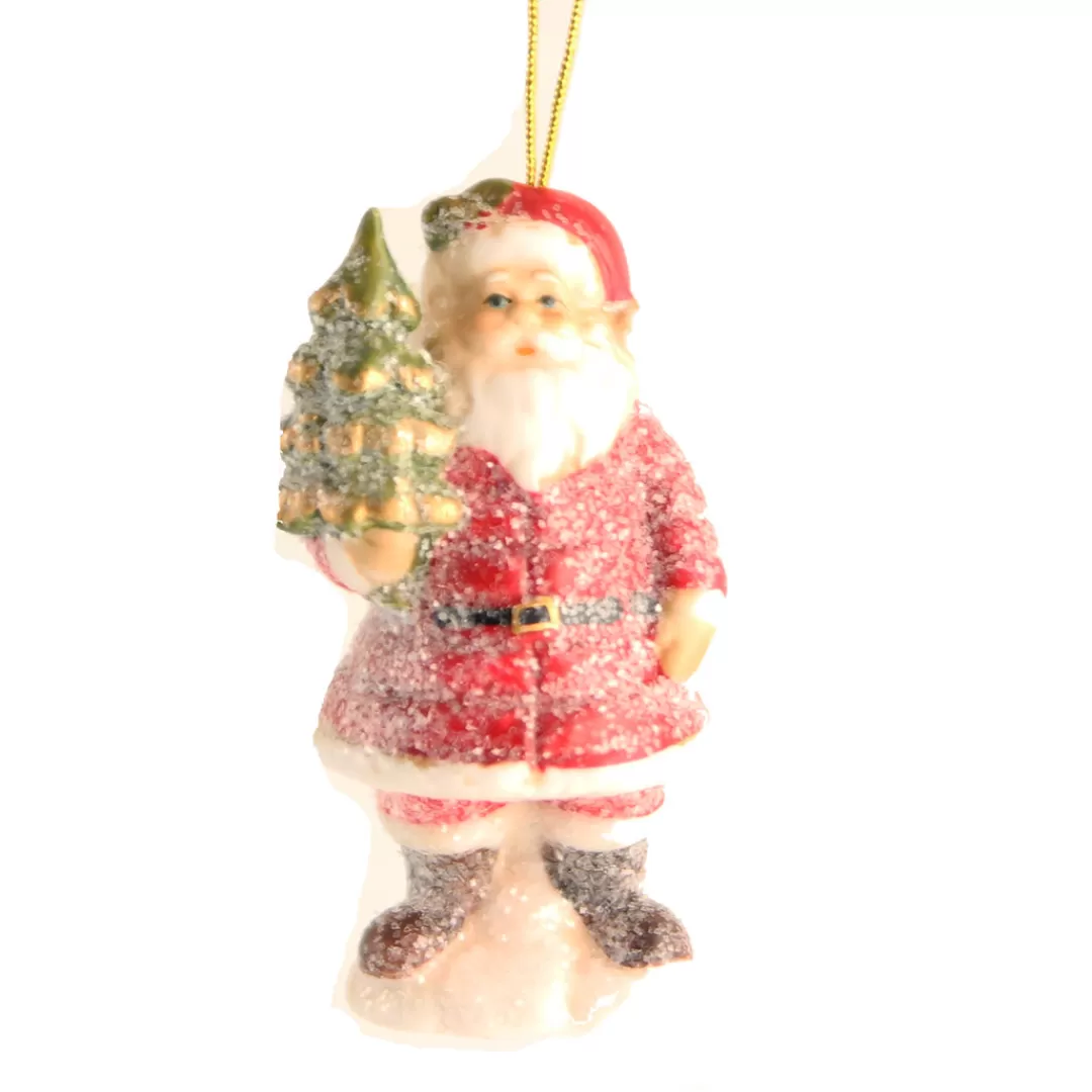 The Christmas Shop Characters*Frosted Santa With Tree