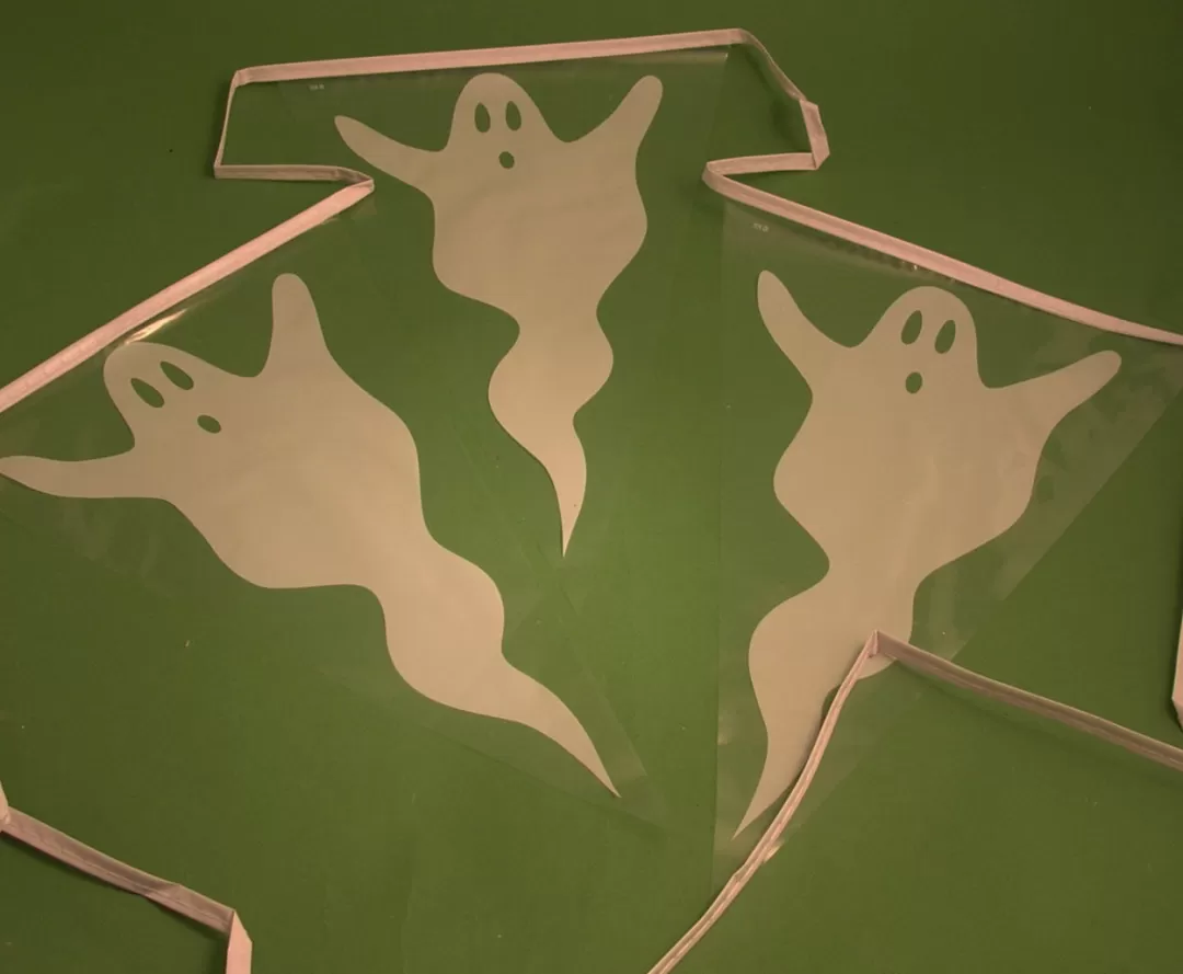 The Christmas Shop Halloween | Foil Decorations*Ghost Banner