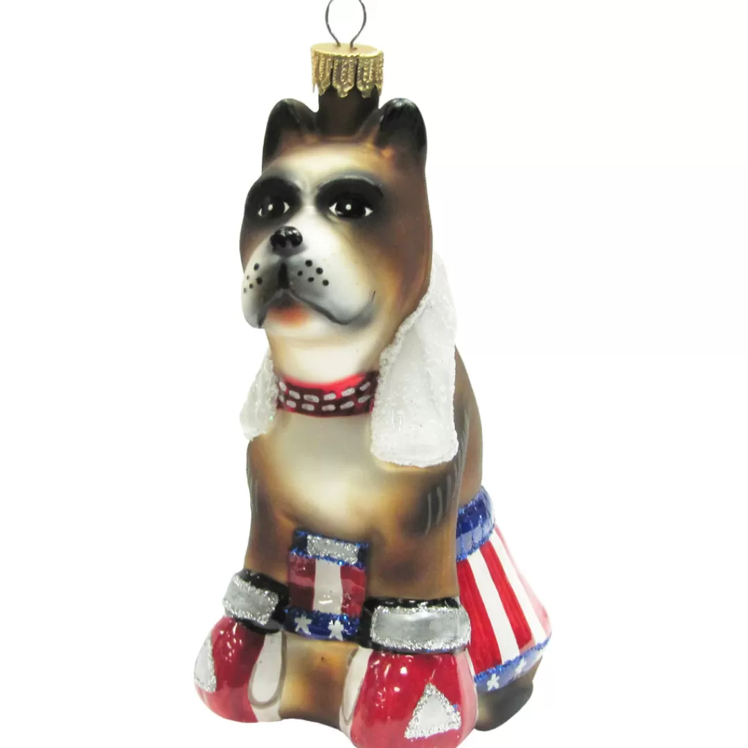 The Christmas Shop Characters | Glass*Glass Boxer Dog