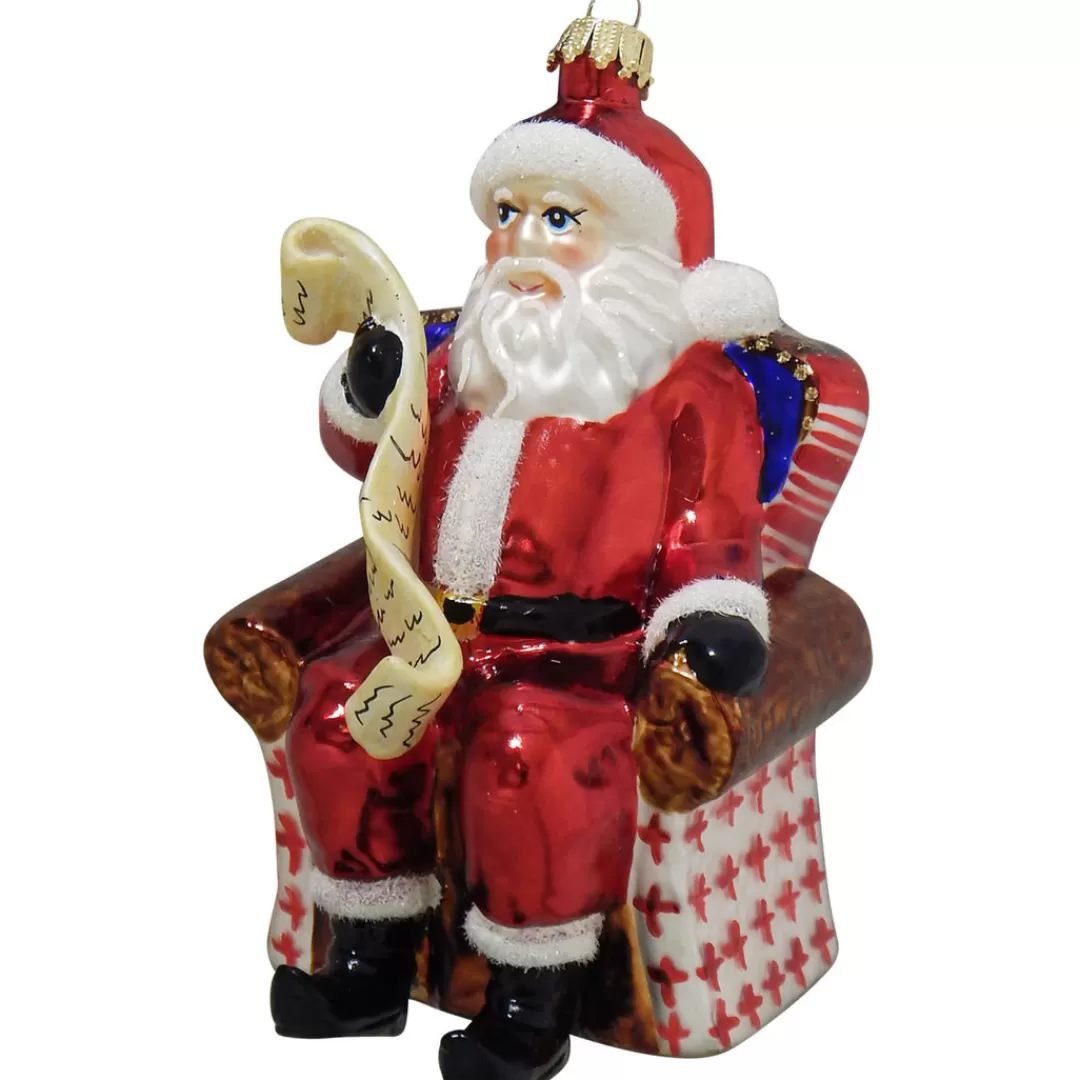 The Christmas Shop Characters | Other Colours*Glass Santa In Chair