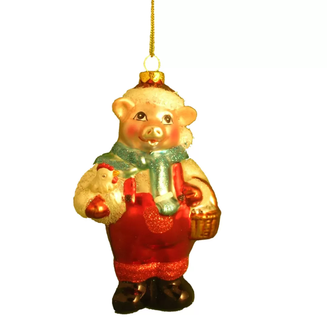 The Christmas Shop Characters | Glass*Glass Santa Pig