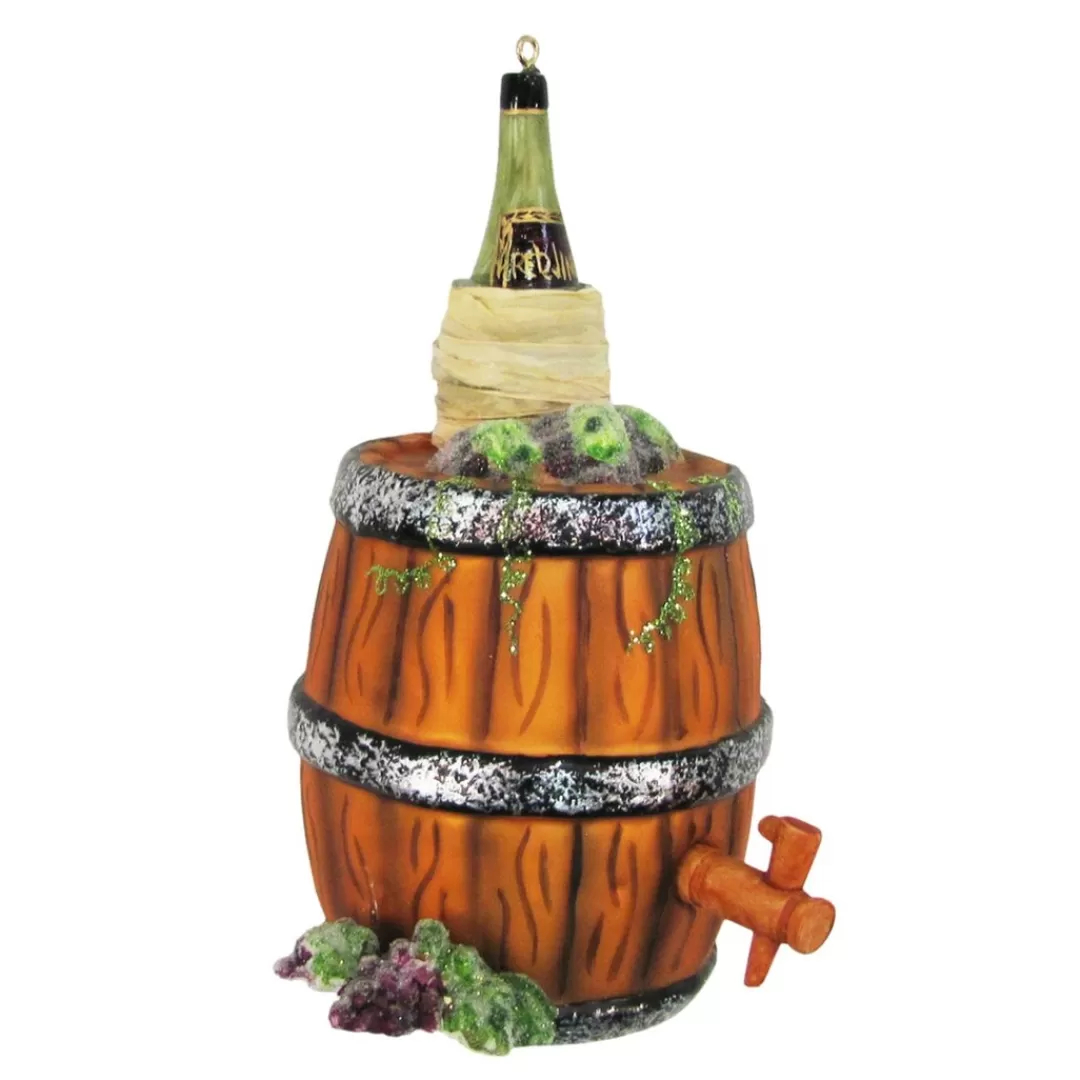 The Christmas Shop Glass*Glass Wine Barrel