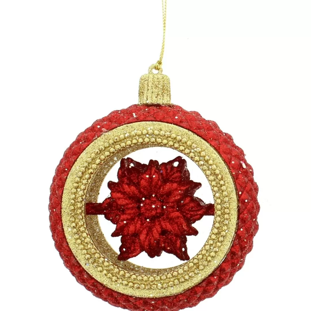 The Christmas Shop Red Theme*Glitter Finial