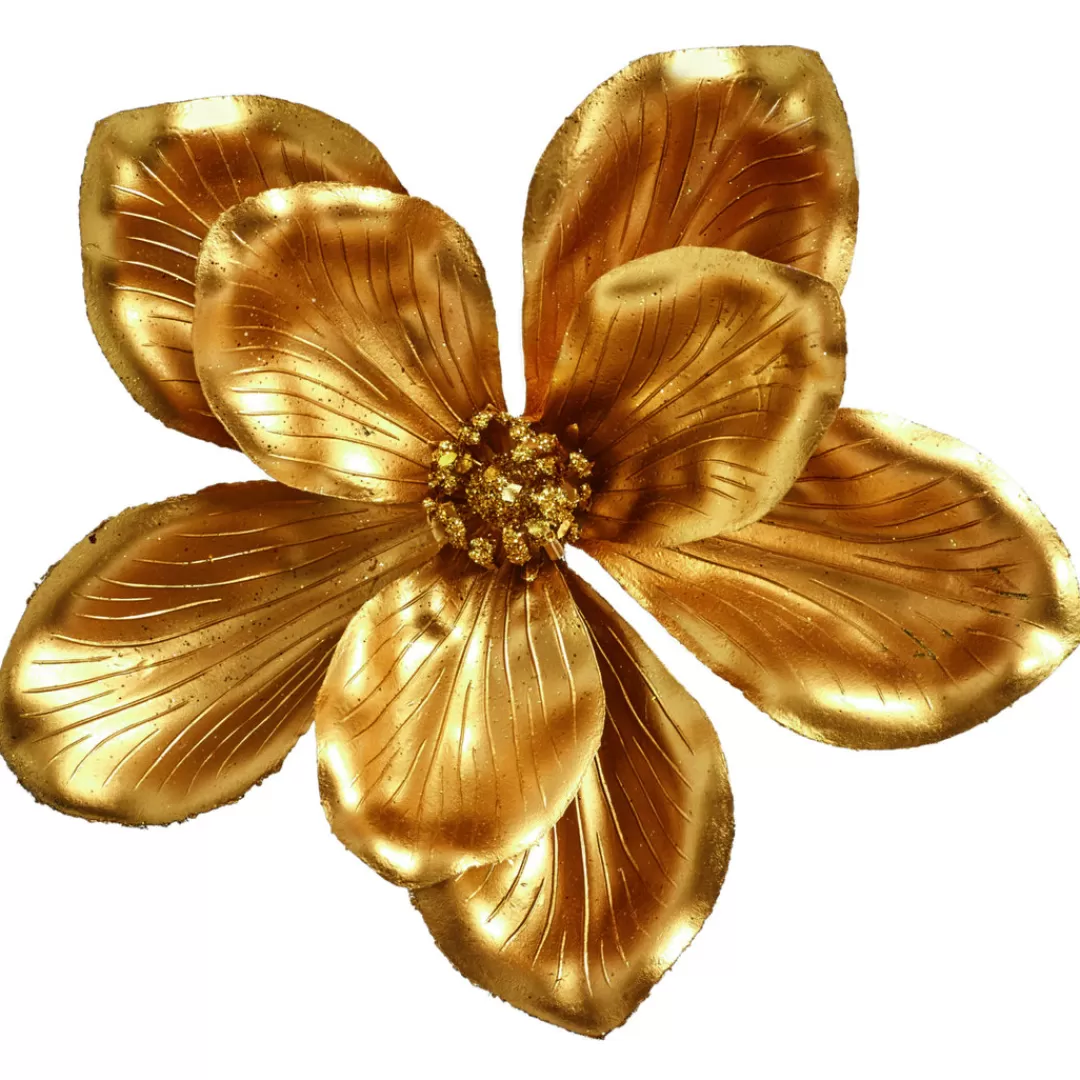 The Christmas Shop Picks & Berries | Gold Theme*Gold Clip-on Flower