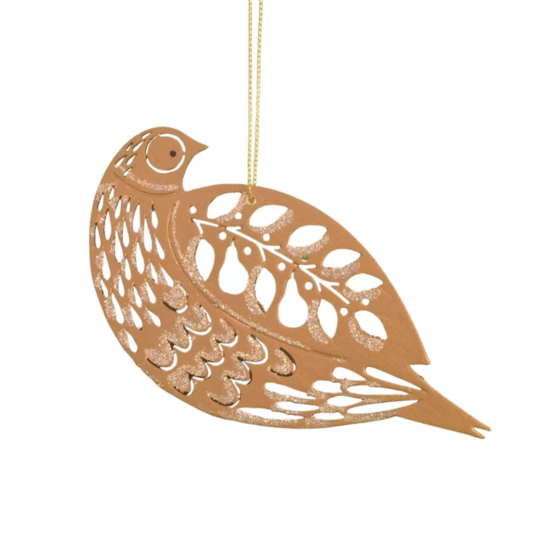 The Christmas Shop Wood | Gold Theme*Gold Partridge