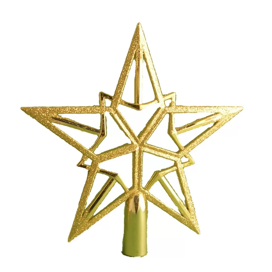 The Christmas Shop Treetop Stars*Gold Treetop Star