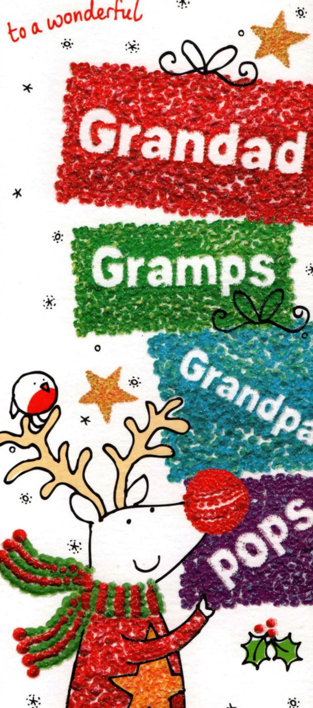 The Christmas Shop Cards For Relatives*Grandad Christmas Card