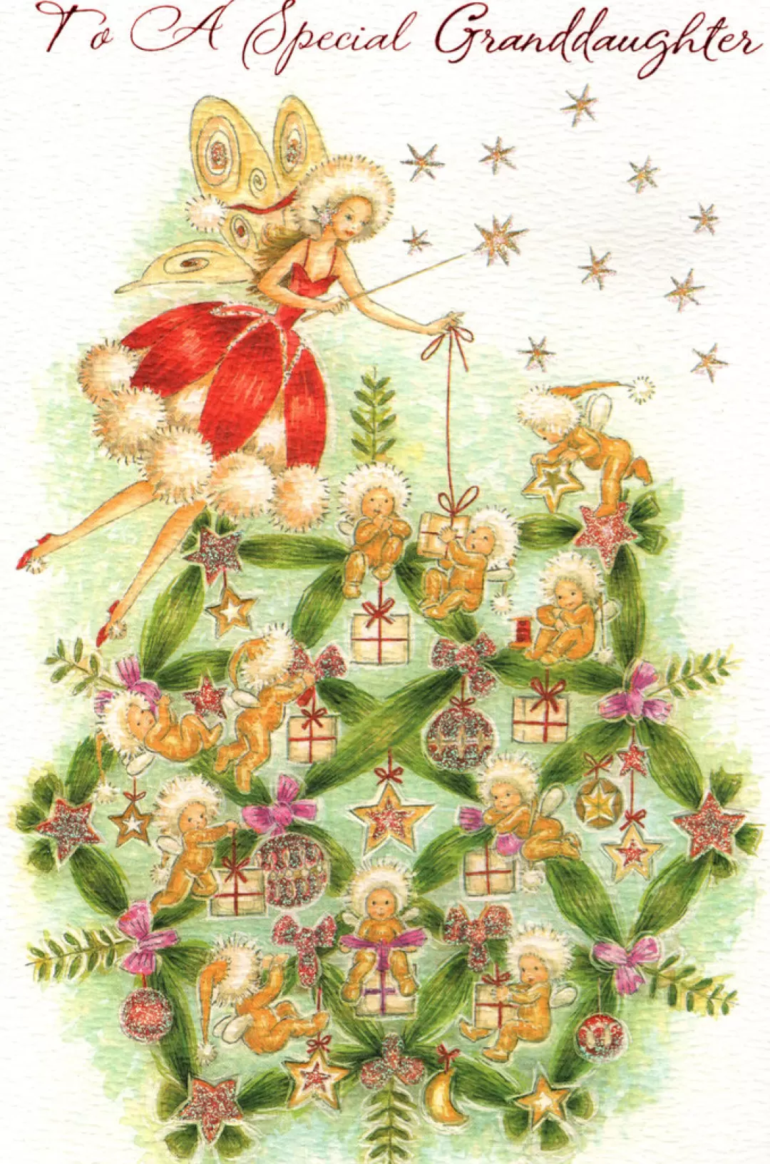 The Christmas Shop Cards For Relatives*Granddaughter Christmas Card