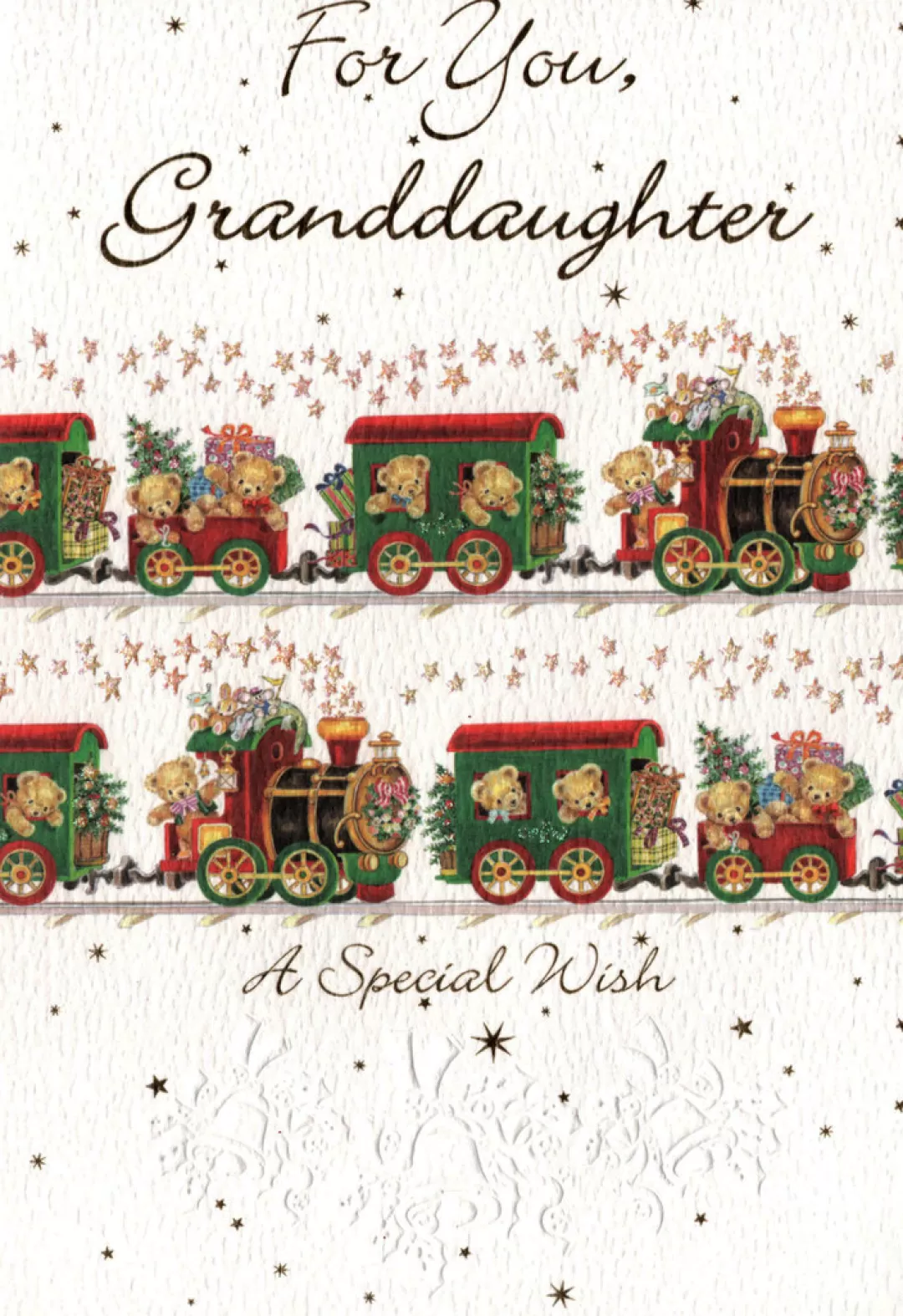 The Christmas Shop Cards For Relatives*Granddaughter Christmas Card