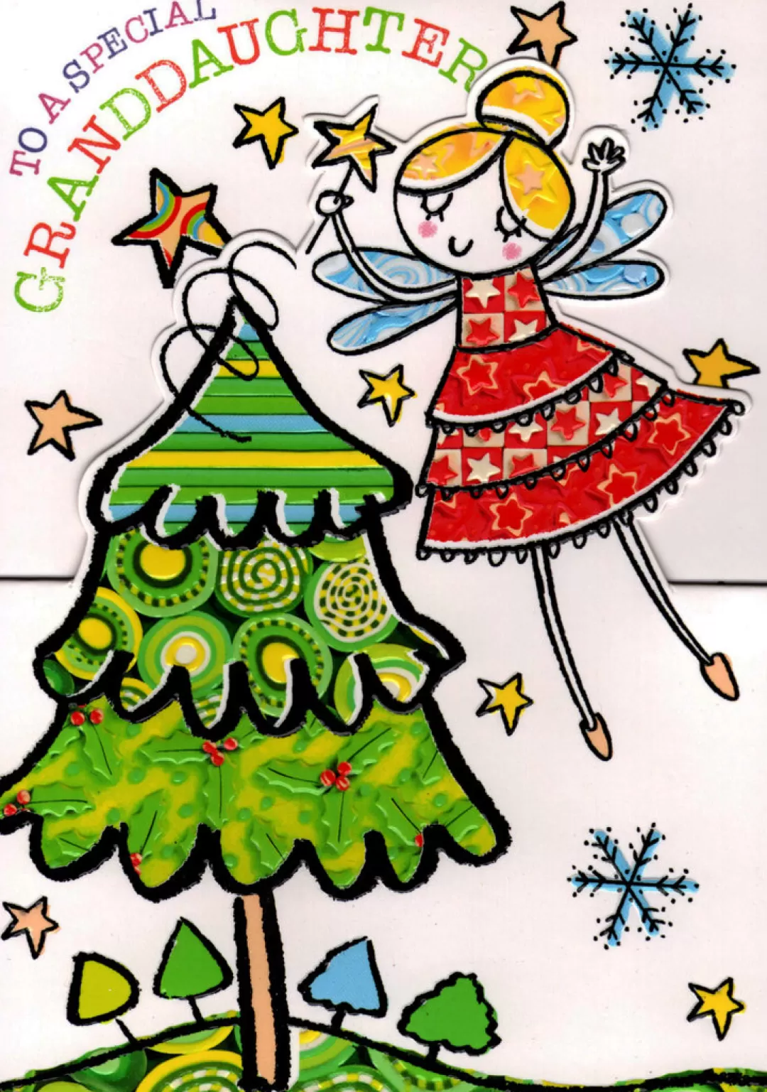 The Christmas Shop Cards For Relatives*Granddaughter Christmas Card