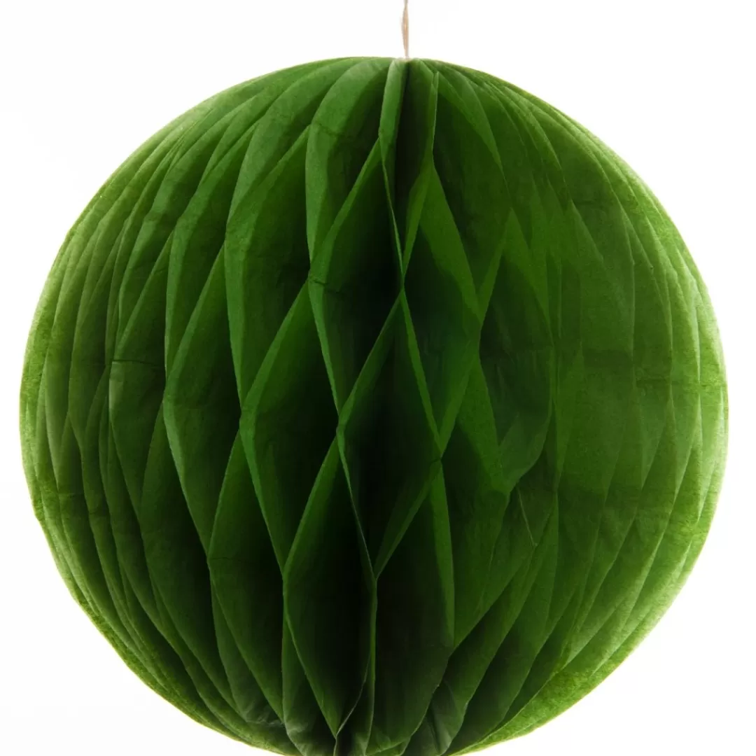 The Christmas Shop Paper Decorations | Other Colours*Green Honeycomb Ball